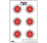 OpticsPlanet Exclusive EZ2C Targets Style 24, Orange and Black Ink on High Quality White Paper, 25 Pack, EZ2CS024