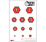 OpticsPlanet Exclusive EZ2C Targets Style H20, Orange and Black Ink on High Quality White Paper, 25 Pack, EZ2CSH20