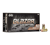 CCI Ammunition Blazer 40S&amp;W 165 Grain Full Metal Jacket Brass Pistol Ammunition