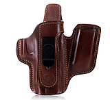 Image of Falco Holsters Appendix Carry Concealed Open Top Leather Holster with Magazine Pouch 077C42AF