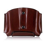 Image of Falco Holsters Double Magazine Open Top OWB Leather Pouch with Retention Screw ADD3618F