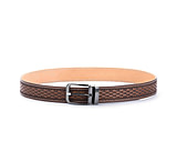Image of Falco Holsters Exclusive Hand-Carved Leather Gun Belt - BASKET WEAVE CD16F336