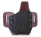 Image of Falco Holsters KYDEX BELT HOLSTER ON LEATHER PLATFORM FOR GUN WITH LIGHT 23713DBC