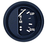 Image of Faria Beede Instruments Euro Black 2&quot;Trim Gauge J/E/Suzuki Outboard