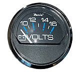 Image of Faria Beede Instruments Chesapeake Black SS 2" Voltmeter 10-16 VDC