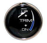 Image of Faria Beede Instruments Chesapeake Black SS2&quot; Trim Gauge J/E/Suzuki Outboard