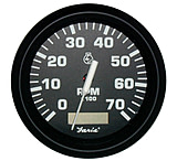 Image of Faria Beede Instruments Euro Black 4&quot; Tachometer w/Hourmeter