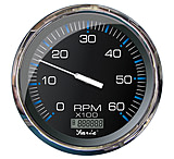 Image of Faria Beede Instruments 5&quot; Tachometer w/Digital Hourmeter 6000 RPM Gas Inboard Chesapeake Black w/Stainless Steel