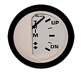 Image of Faria Beede Instruments Euro White 2" Trim Gauge J/E/Suzuki Outboard