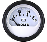 Image of Faria Beede Instruments Euro White 2" Voltmeter 10-16 VDC