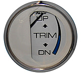 Image of Faria Beede Instruments Chesapeake White SS 2" Trim Gauge Mercury / Mariner / Mercruiser / Volvo DP / Yamaha-2001 and newer