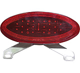 Image of Fasteners Unlimited Surface-Mount Oval Elliptical LED Stop/Tail/Turn Light Light With License Bracket