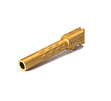 USED, Faxon Firearms Smith &amp; Wesson M&amp;P 2.0 Compact Barrel, Flame Fluted, Non-Threaded, 9mm, 1-10 Twist, 416-R SS, Nitride, TiN, Gold, M&amp;PB910NC2LOQ-N-TiN