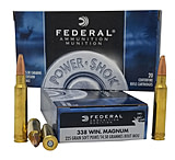 Federal 338ESC Power-Shok 338 Win Mag 225 Gr Soft Point (SP) 20 Bx/ 10 Cs