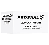 Federal 5.56x45mm NATO 55 Grain Full Metal Jacket Rifle Ammunition