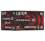Federal 5.56x45mm 55 Grain FMJ Brass Rifle Ammunition