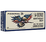 Federal Henry Birthday Boy .45-70 Government 300 Grain Jacketed Soft Point Rifle Ammo, 20 Rounds, A4570HENRY