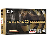 Federal 9.3x62mm 250 Grain Hollow Point Brass Rifle Ammunition