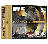 Federal 10mm Auto 203 Grain Terminal Ascent JHP Nickel Cased Pistol Ammunition
