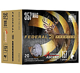 Federal .357 Magnum 157 Grain Terminal Ascent JHP Nickel Cased Pistol Ammunition