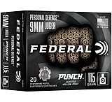 Federal Personal Defense Punch 9mm Luger 115 Grain Brass Pistol Ammunition