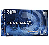 Federal Premium Power-Shok .25-06 117 Grain Jacketed Soft Point Centerfire Rifle Ammunition