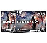 Federal USA 250TH 22LR 36 Grain Copper Plated Hollow Point Rimfire Ammunition