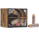 Federal Premium Personal Defense Hydra-Shok 357 Magnum 158 Grain Jacketed Hollow Point Centerfire Pistol Ammunition