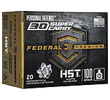 Federal Premium 30 Super Carry 100 Grain JHP Nickle Plated Brass Centerfire Pistol Ammo, 20 Rounds, P30HST1S