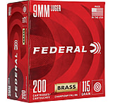 Federal Premium 40 S&amp;W 180 Grain FMJ Champion Loose Pack Brass Centerfire Pistol Ammunition