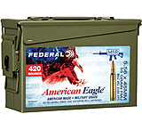 Image of Federal Premium American Eagle 5.56x45mm NATO 55 grain Full Metal Jacket Boat Tail Brass Cased Centerfire Rifle Ammunition - 1,000 Rounds