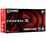 Federal Premium American Eagle Rifle 6.5 Creedmoor 123 Grain Open Tip Match Brass Cased Centerfire Rifle Ammunition