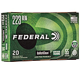 Federal Premium Ballistic Clean .223 Remington 55 Grain 3100 ft/s RHT Brass Cased Centerfire Rifle Ammunition