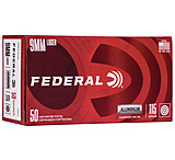 Federal Premium Centerfire Handgun Ammunition 9 mm Luger 115 grain Full Metal Jacket Centerfire Pistol Ammunition, Aluminum