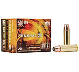 Federal Fusion 500 S&amp;W 325 Grain Soft Point Brass Centerfire Pistol Ammo, 20 Rounds, F500FS2