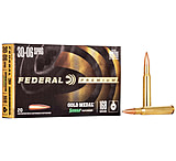 Federal Premium Gold Medal .30-06 Springfield 168 Grain Sierra MatchKing BTHP Brass Rifle Ammunition