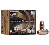 Federal Premium Centerfire Handgun Ammunition .45 ACP 165 grain Hydra-Shok Jacketed Hollow Point Centerfire Pistol Ammunition