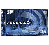 Federal Premium Power-Shok .303 British 150 Grain Jacketed Soft Point Centerfire Rifle Ammo, 20 Rounds, 303B