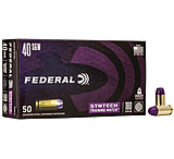 Federal Premium Syntech Training Match 40 S&amp;W 180 Grain Syntech Jacket Flat Nose Centerfire Pistol Ammunition