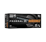 Federal Subsonic, 338 ARC, 325 Grain, Hollow Point, 20 Round Box