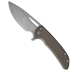Image of Ferrum Forge Knife Works Ferrum Forge Archbishop Flipper Knife Grooves Bronze Ti 3.5 BB/SW 4E13C4FE