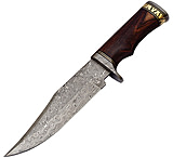 Image of FH Knives Damascus Clip Point 7in Bowie Knife