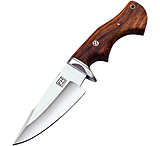 Image of FH Knives Brown Wood 5.00 in Stainless Steel Fixed Blade Knife