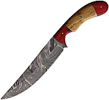 Image of FH Knives Damascus 7in Fixed Blade Knife