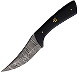 Image of FH Knives Damascus 4in Fixed Blade Knife