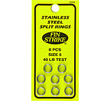 Image of Fin Strike Split Rings Stainless Steel Size 5 40Lb