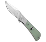 Image of Finch Knife Co. Flint Frame Lock Knife Ghost Green G-10 3.125 Satin 0259AE79