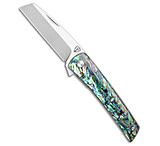 Image of Finch Knife Co. Oxbow Liner Lock Knife Abalone 3 Satin/SW 3397F96C