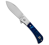 Image of Finch Knife Co. Pipeline Frame Lock Knife Tidal Blue Resin 2.75 Satin 781C5978