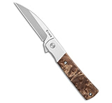 Image of Finch Knife Co. Widowmaker Frame Lock Knife Burl Wood 2.9 Satin/SW*DISCOUNT* 7EE68D35
